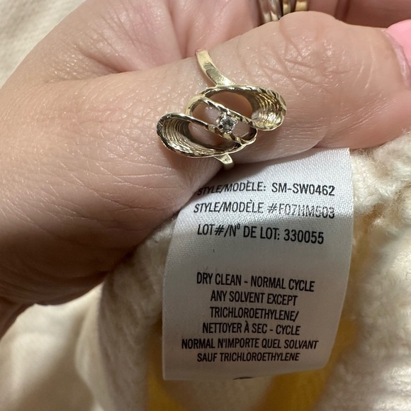 Helmut Lang Cream Crew Neck Sweater Size Large Minimalist Cozy Knit 100% Wool - Picture 8 of 8